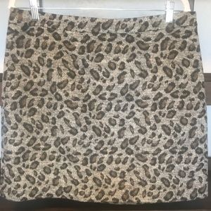 LOFT pencil cheetah skirt